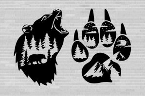 Лапа медведя эскиз