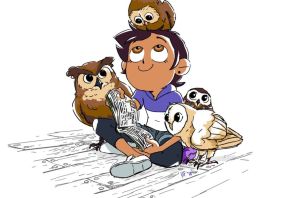 Совиный дом рисунки