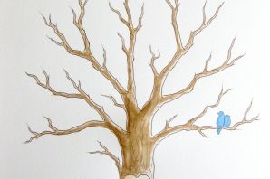 Ствол дерева рисунок