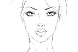 Легкий рисунок лица