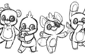 Раскраска фнаф