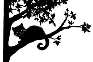 Кот на дубе рисунок