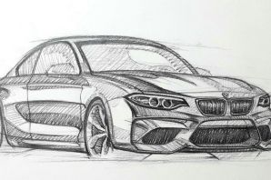 Бмв рисунок легкий