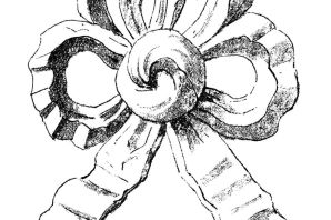 Нарисованный бантик