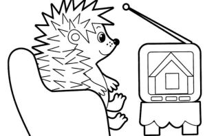 Раскраски ежик