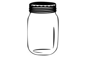 Раскраска баночка