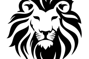 Трафарет льва