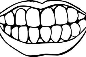 Раскраска улыбка
