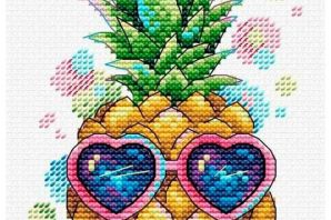 Ананас по клеточкам