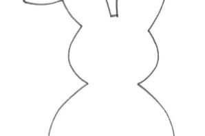 Зайчик контур