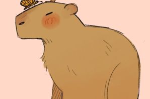 Нарисованная капибара