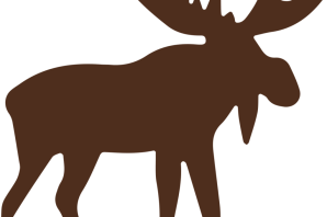 Шаблон лося для вырезания