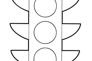 Светофор шаблон для детей