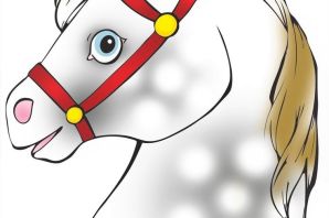 Шаблон головы лошади