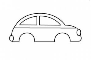 Трафарет машины без колес