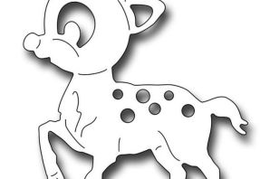 Олень вытынанка шаблон