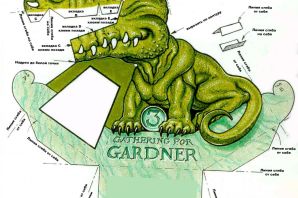 Шаблон дракона из бумаги