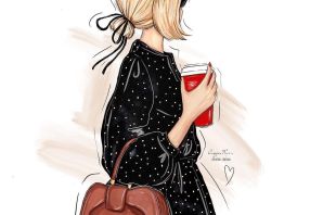 Блондинка рисунок