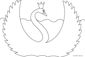 Шаблон лебедя