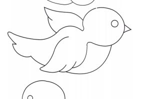 Шаблон птички