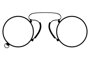 Круглые очки рисунок