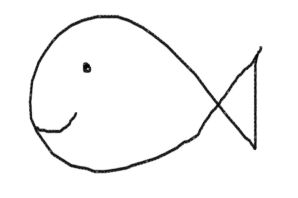 Рыба капля рисунок