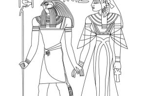 Фараон рисунок карандашом