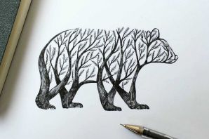 Зарисовки ручкой