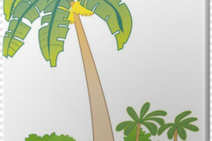 Пальма с бананами рисунок