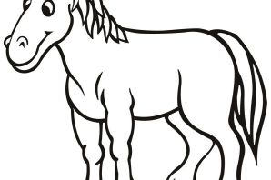 Рисунок лошади для детей