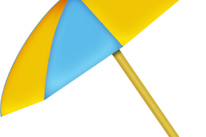 Пляжный зонт рисунок