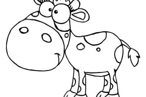 Раскраски для детей корова