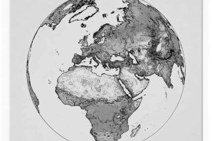 Рисунок земли из космоса