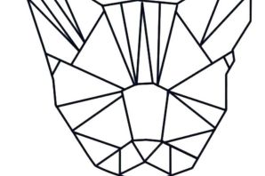Рисунки из треугольников простые