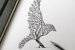 Необычное дерево рисунок
