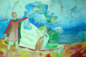 Садко и морской царь рисунок