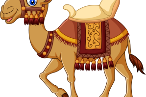 Верблюд в пустыне рисунок
