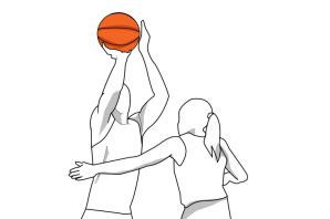 Баскетбол рисунок легкий