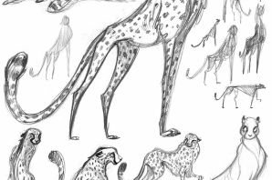 Рисунок гепарда карандашом
