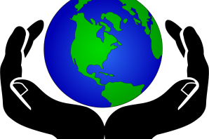 Земной шар в руках рисунок
