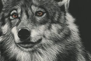 Волк рисунки карандашом