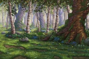 Рисунок сказочный лес