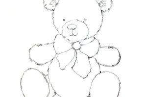 Рисунок медведя легкий для срисовки