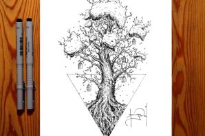 Злое дерево рисунок