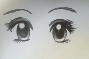 Милые глаза рисунок