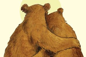 Рисунок мужик и медведь