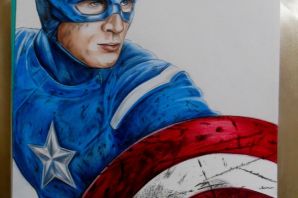 Капитан америка рисунок