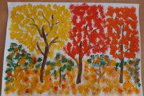 Детские рисунки на тему осень