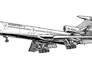 Раскраска пассажирский самолет