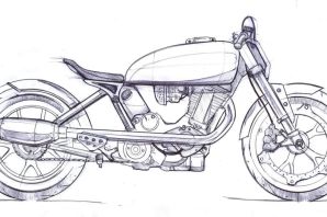 Мотоцикл минск рисунок